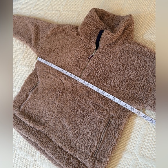 Tommy Hilfiger, polar fleece, camel Brown jacket, size Small - Picture 4 of 7
